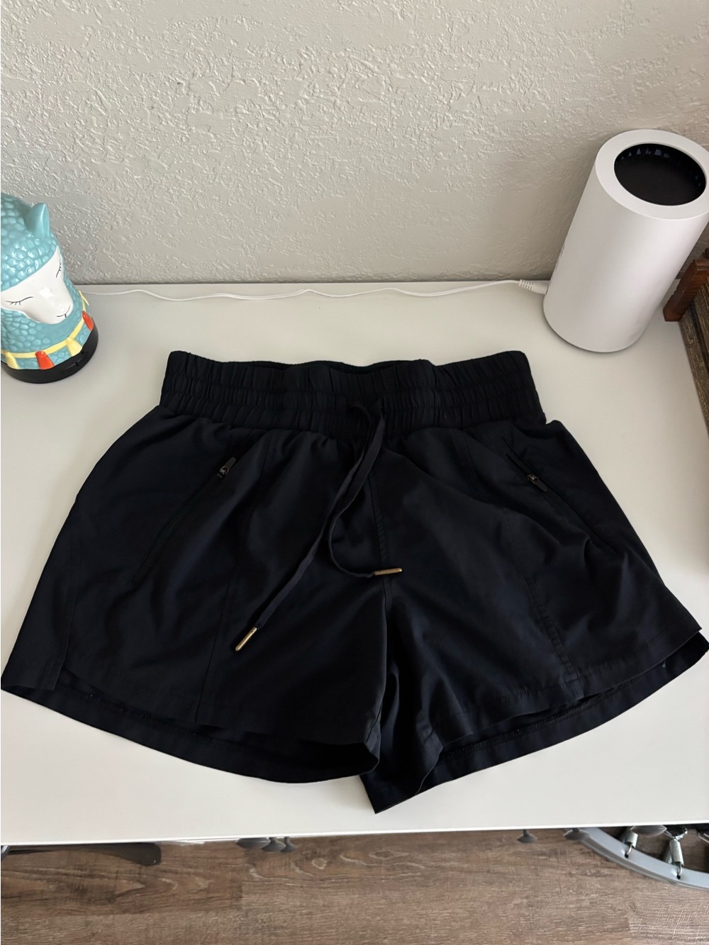 all in motion Black Athletic Drawstring Zip Pocket Shorts